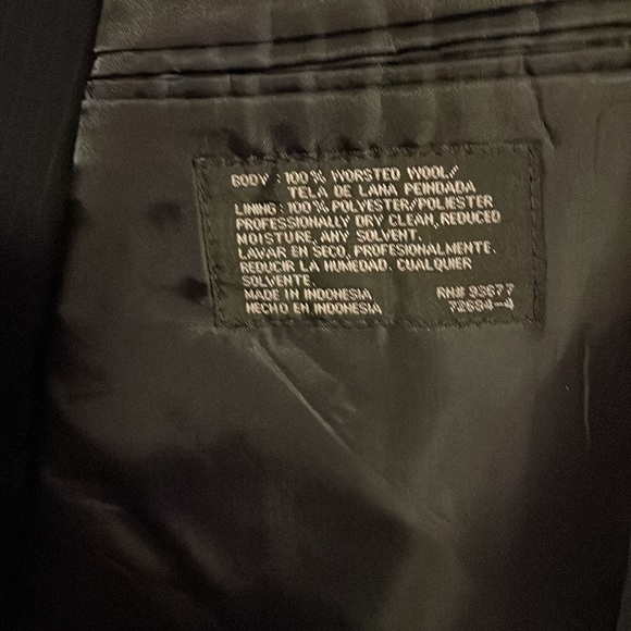 Mens Navy Blue Wool TownCraft Suit - Picture 3 of 5